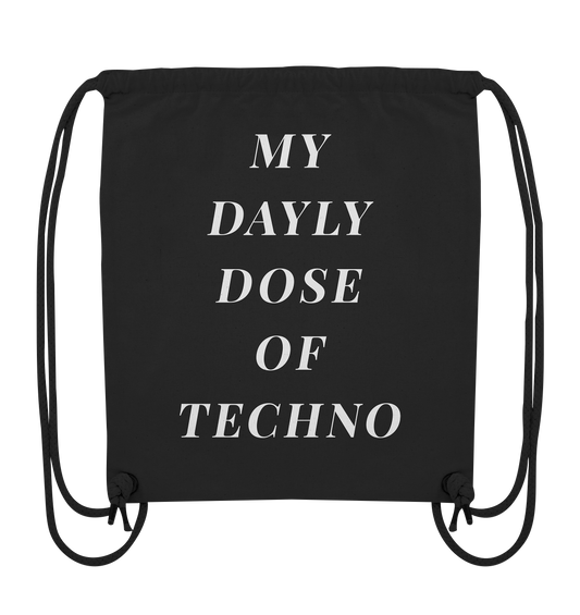 Organic Gym-Bag - Dayly dose of techno - Organic Gym-Bag